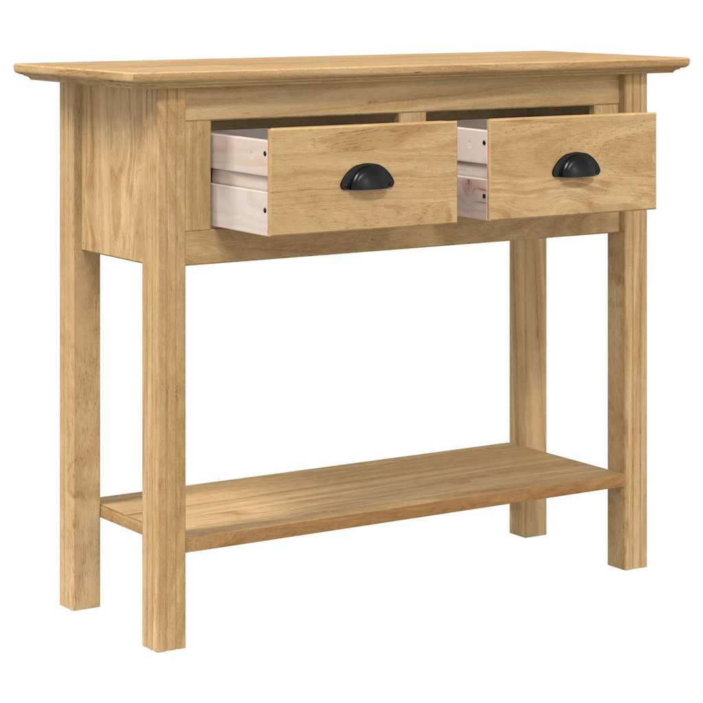 Wandtafel BODO Honingbruin 91 x 34.7 x 74 cm Bewerkt hout