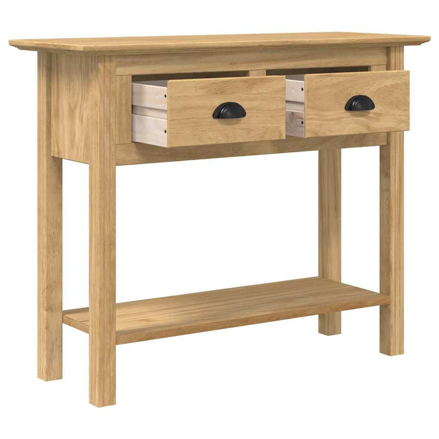 Wandtafel BODO Honingbruin 91 x 34.7 x 74 cm Bewerkt hout