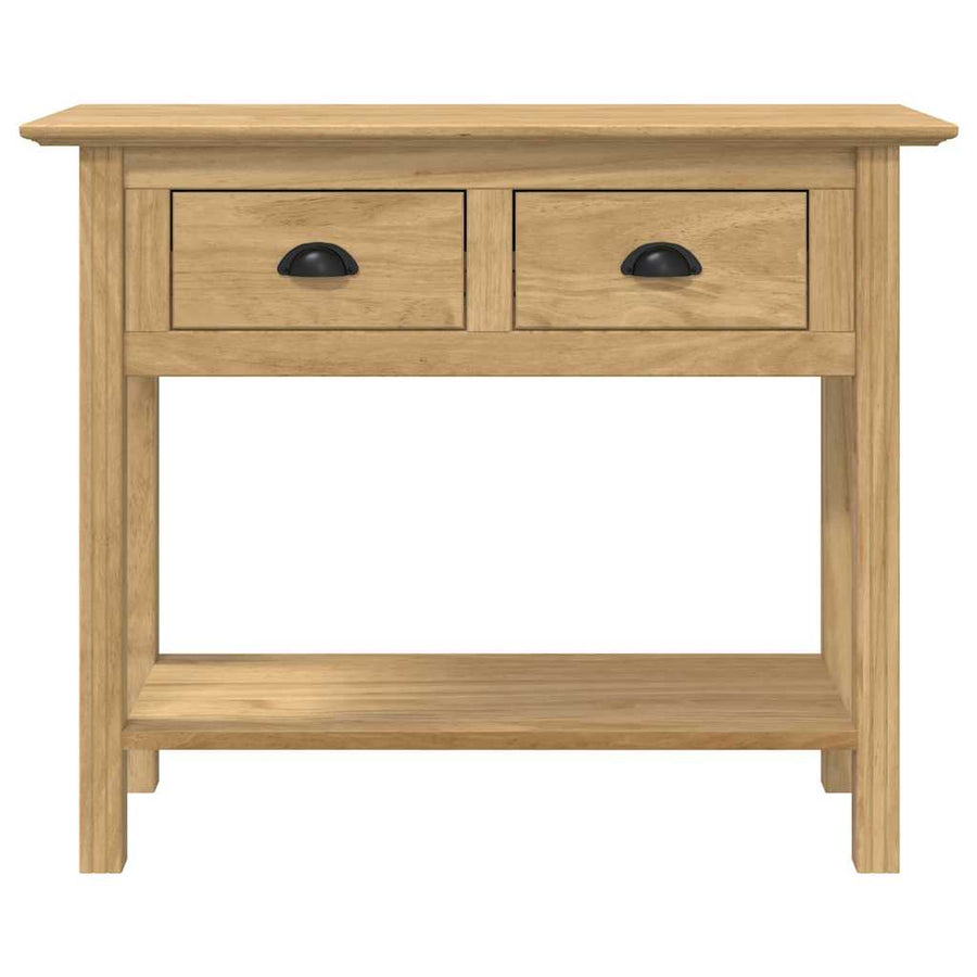 Wandtafel BODO Honingbruin 91 x 34.7 x 74 cm Bewerkt hout
