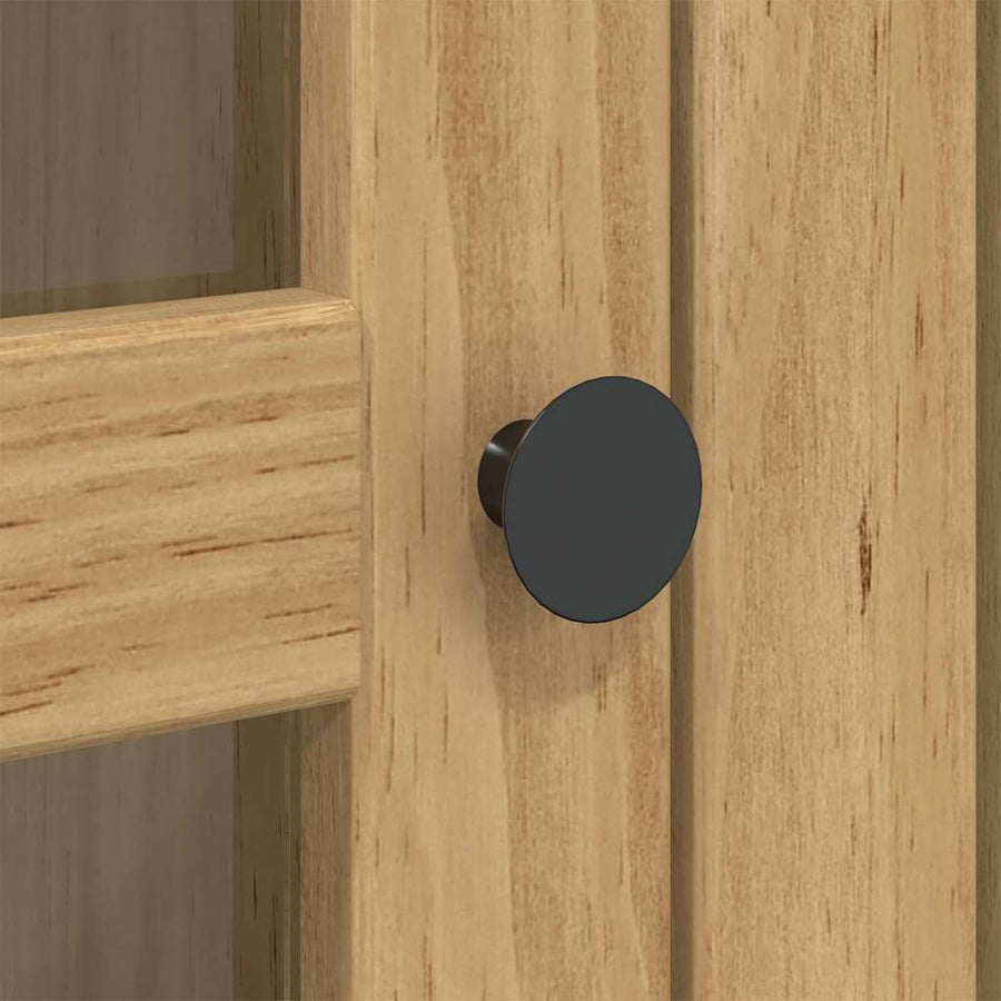 Kast met Glazen Deuren BODO Honingbruin 115,5 x 38,5 x 117,7 cm