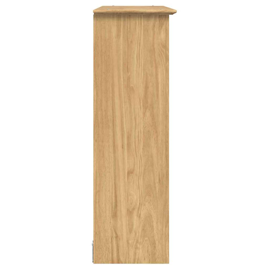 Kast met Glazen Deuren BODO Honingbruin 115,5 x 38,5 x 117,7 cm