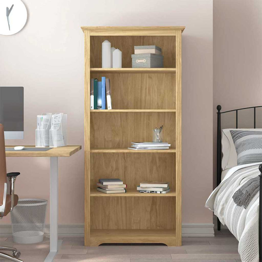 Boekenkast BODO Honingbruin 82 x 40 x 173 cm Bewerkt hout