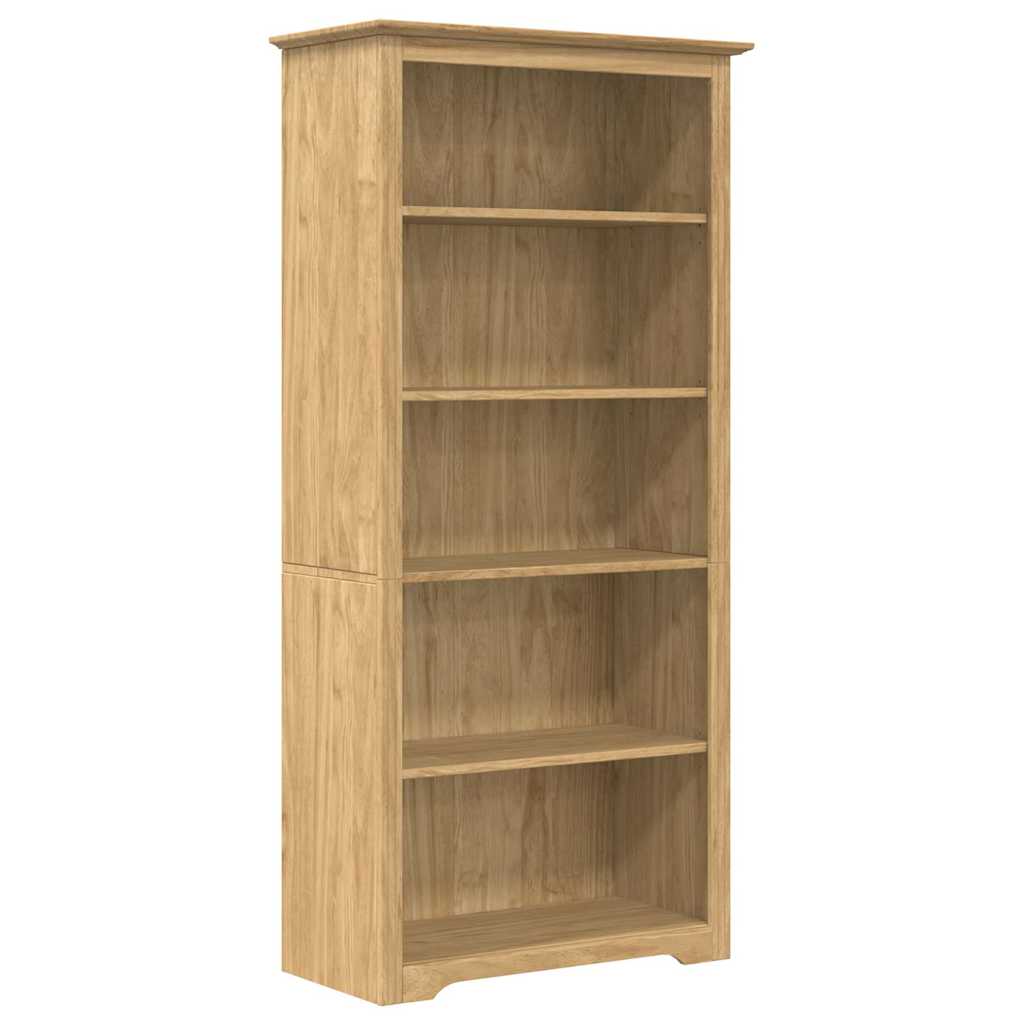 Boekenkast BODO Honingbruin 82 x 40 x 173 cm Bewerkt hout