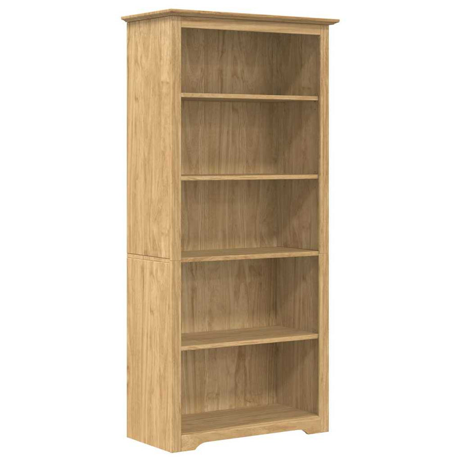 Boekenkast BODO Honingbruin 82 x 40 x 173 cm Bewerkt hout