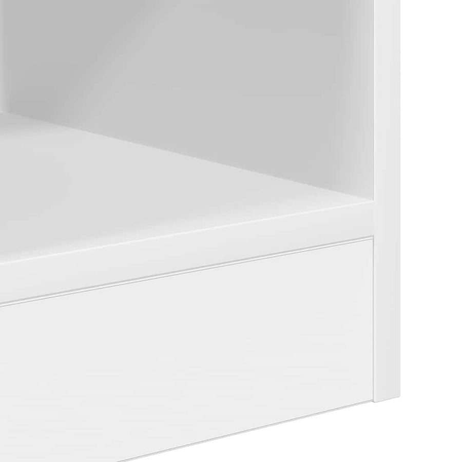 Bijzettafel 2 pcs Wit 30,5 x 30 x 45 cm Bewerkt hout