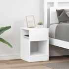 Side Tables 2 pcs White 30.5 x 30 x 45 cm Engineered Wood