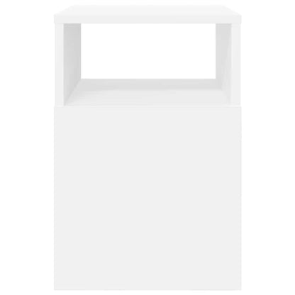 Bijzettafel 2 pcs Wit 30,5 x 30 x 45 cm Bewerkt hout