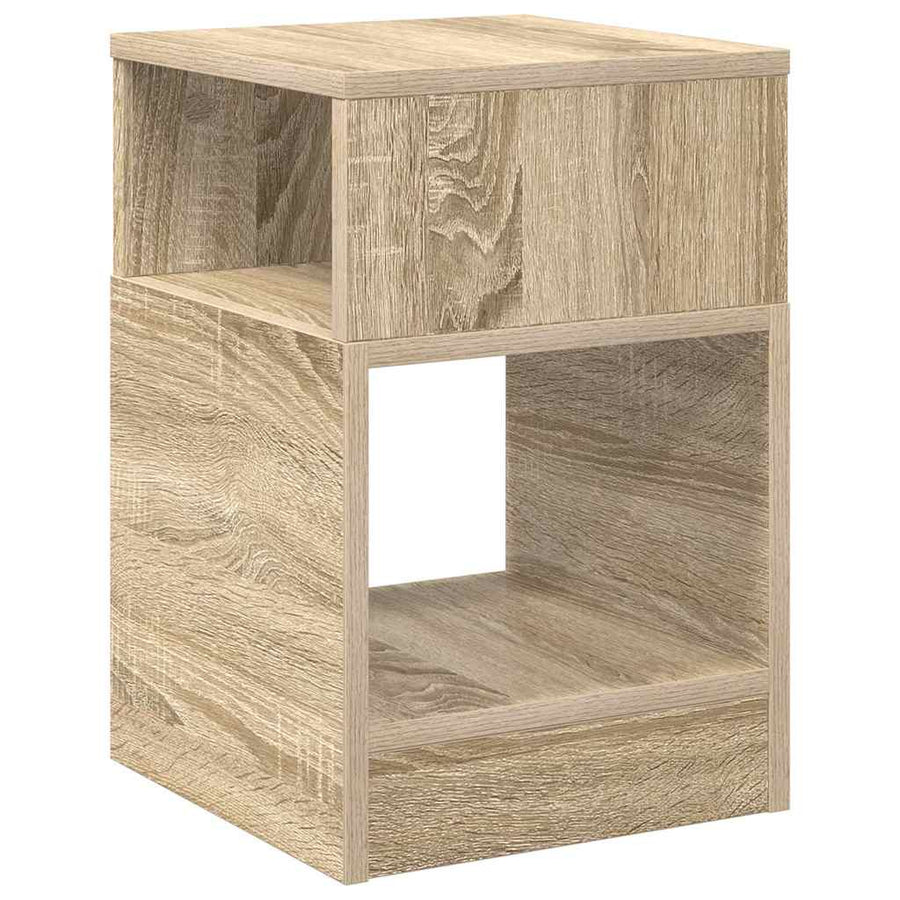 Bijzettafel Sonoma Eiken 30,5 x 30 x 45 cm Bewerkt hout