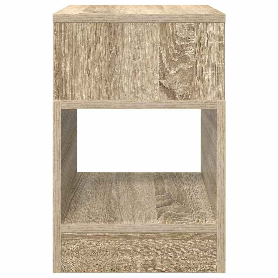 Bijzettafel Sonoma Eiken 30,5 x 30 x 45 cm Bewerkt hout