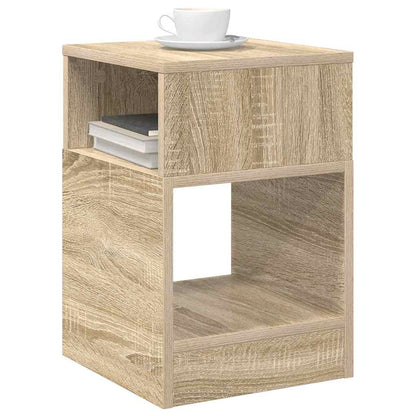 Bijzettafel Sonoma Eiken 30,5 x 30 x 45 cm Bewerkt hout