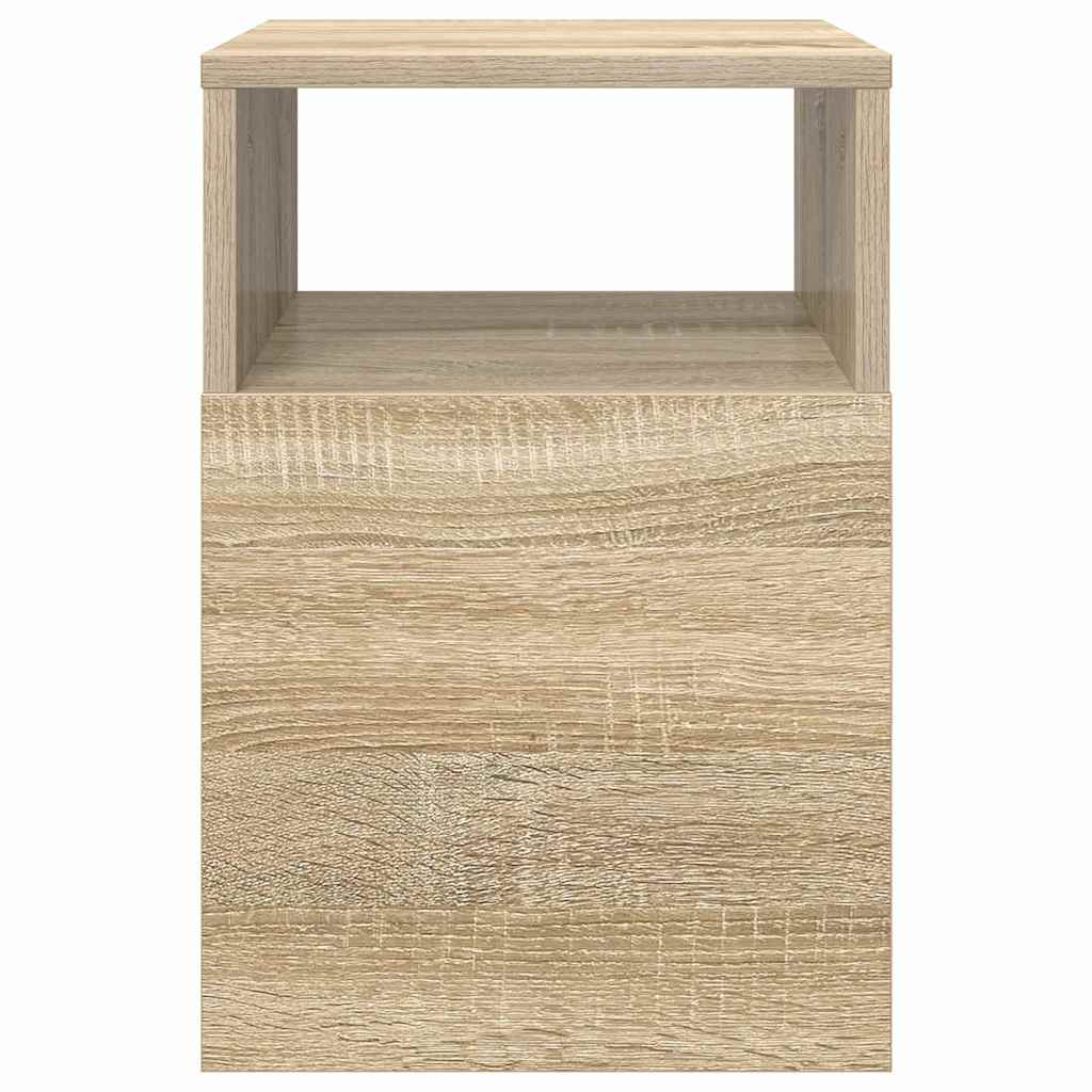 Bijzettafel Sonoma Eiken 30,5 x 30 x 45 cm Bewerkt hout