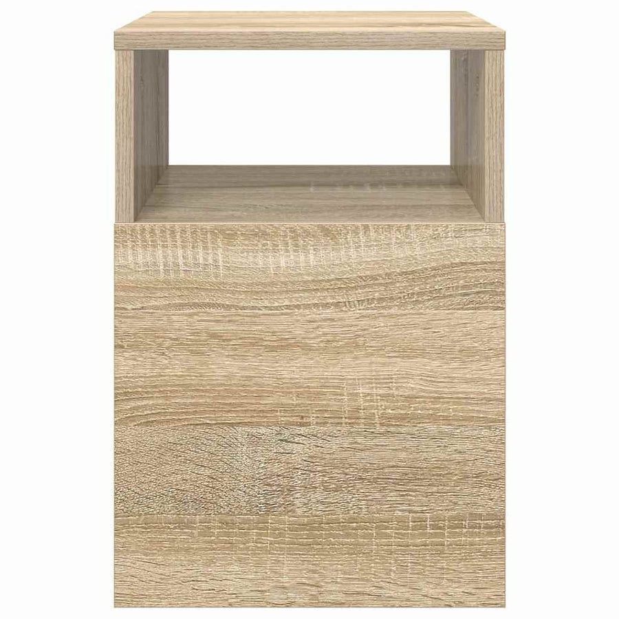 Bijzettafel Sonoma Eiken 30,5 x 30 x 45 cm Bewerkt hout
