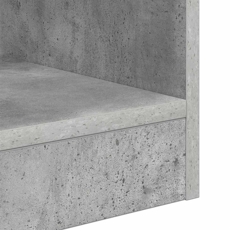 Bijzettafel 2 pcs Beton Grijs 30,5 x 30 x 45 cm Bewerkt hout