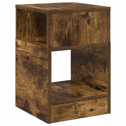 Bijzettafel 2 pcs Gerookt eiken 30,5 x 30 x 45 cm Bewerkt hout