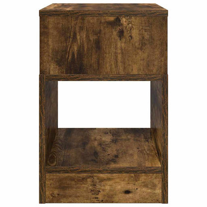 Bijzettafel 2 pcs Gerookt eiken 30,5 x 30 x 45 cm Bewerkt hout