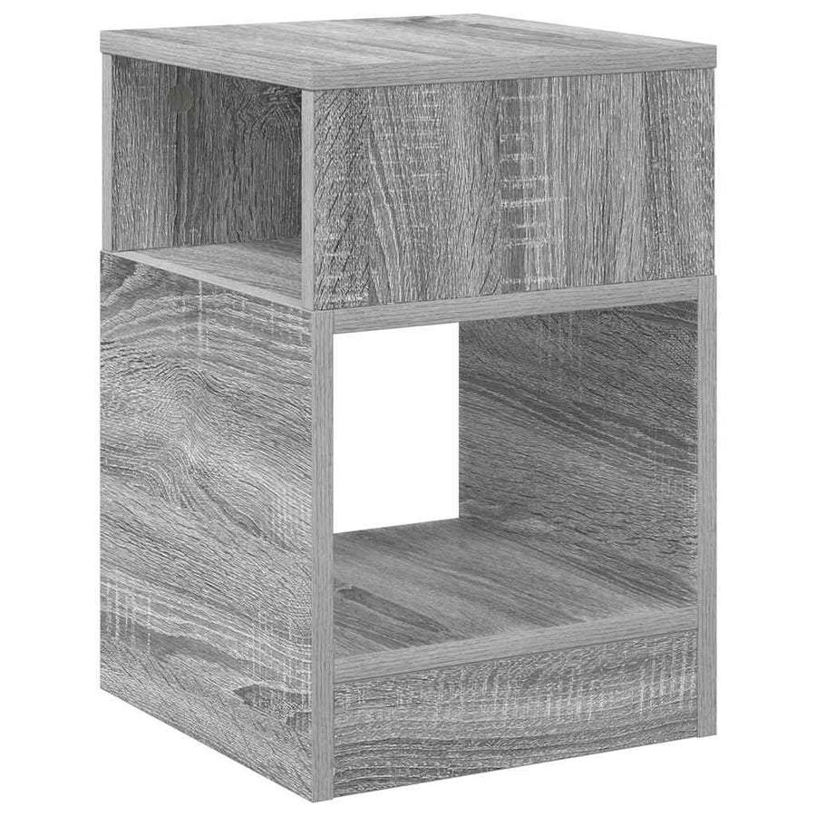 Bijzettafel Grijs Sonoma 30,5 x 30 x 45 cm Bewerkt hout