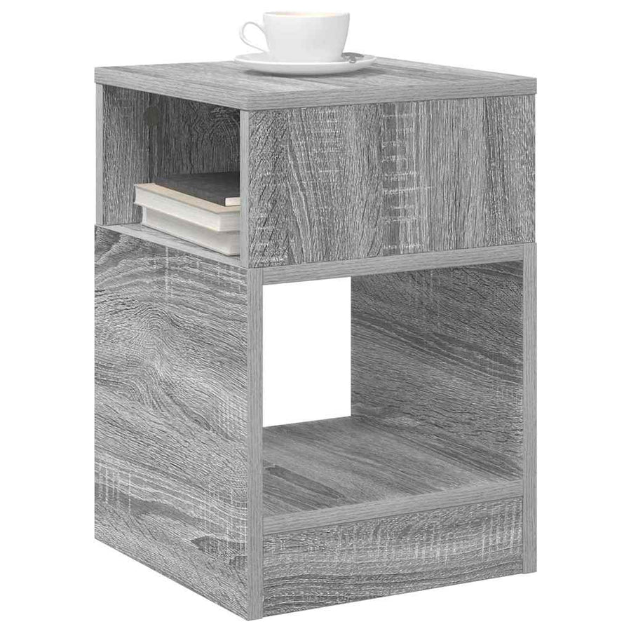 Bijzettafel Grijs Sonoma 30,5 x 30 x 45 cm Bewerkt hout