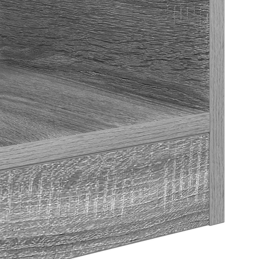 Bijzettafel 2 pcs Grijs Sonoma 30,5 x 30 x 45 cm Bewerkt hout