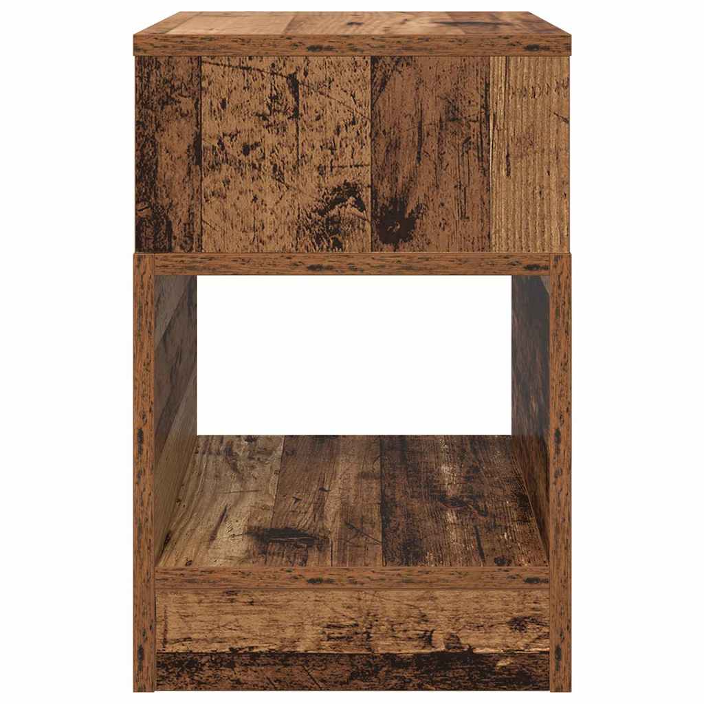 Bijzettafel 2 pcs Oudhout 30,5 x 30 x 45 cm Bewerkt hout