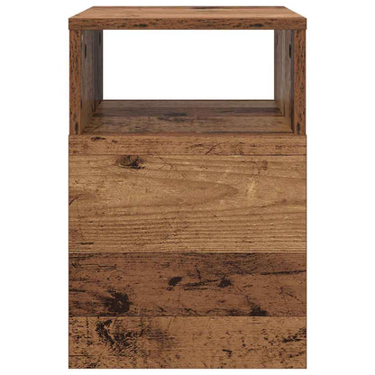 Bijzettafel 2 pcs Oudhout 30,5 x 30 x 45 cm Bewerkt hout