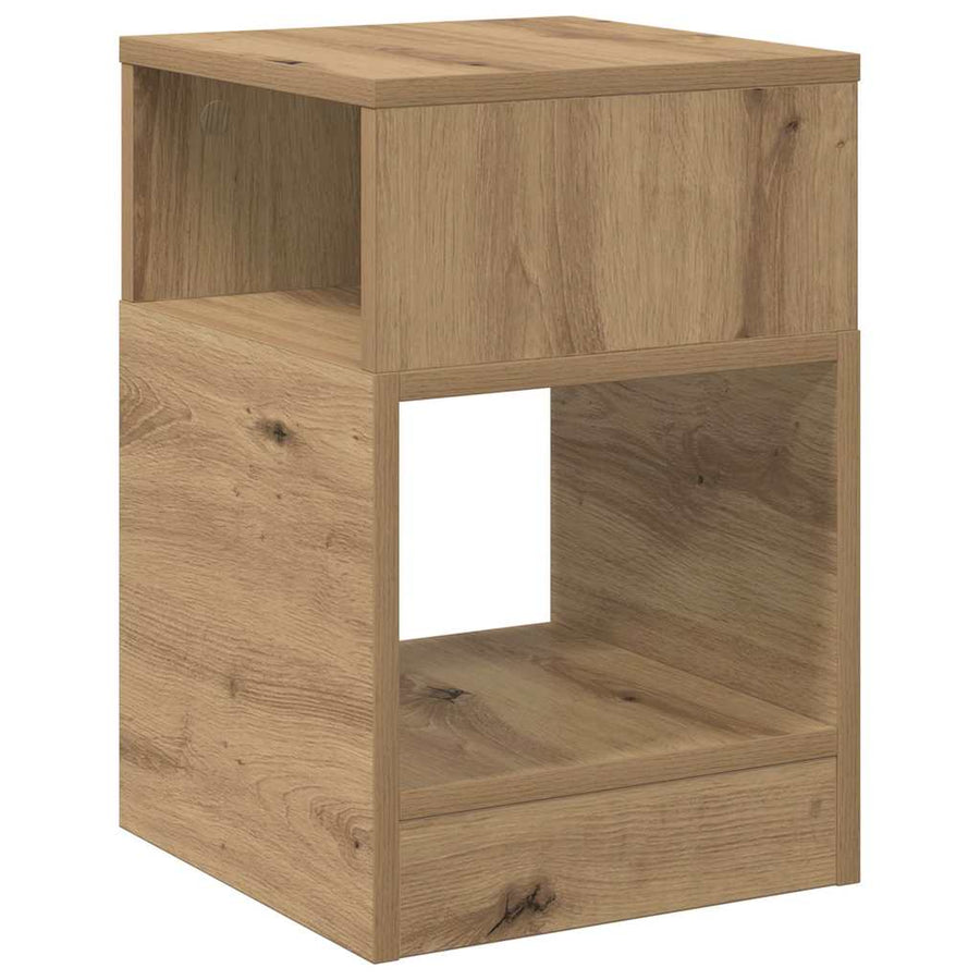 Bijzettafel Artisan Eiken 30,5 x 30 x 45 cm Bewerkt hout