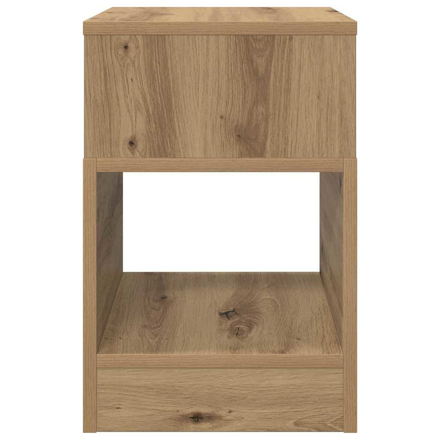 Bijzettafel Artisan Eiken 30,5 x 30 x 45 cm Bewerkt hout