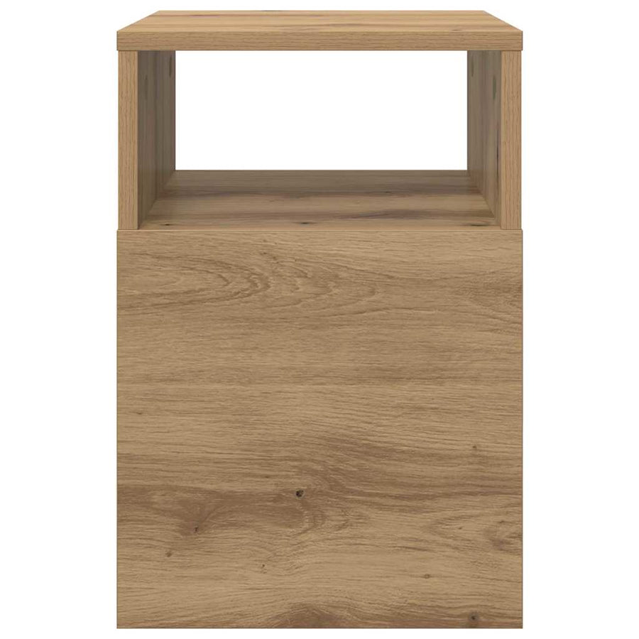 Bijzettafel 2 pcs Artisan Eiken 30,5 x 30 x 45 cm Bewerkt hout