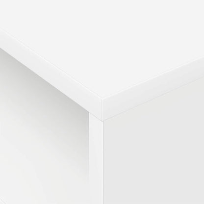Bijzettafel 2 pcs Wit 40,5 x 40 x 45 cm Bewerkt hout