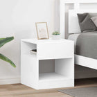 Side Tables 2 pcs White 40.5 x 40 x 45 cm Engineered Wood