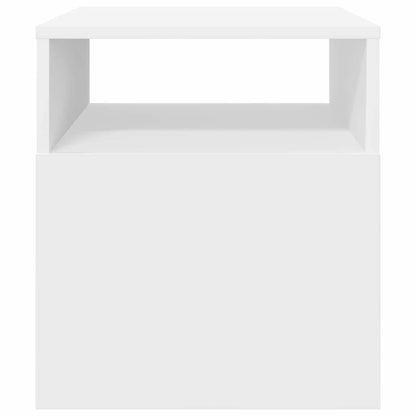 Bijzettafel 2 pcs Wit 40,5 x 40 x 45 cm Bewerkt hout