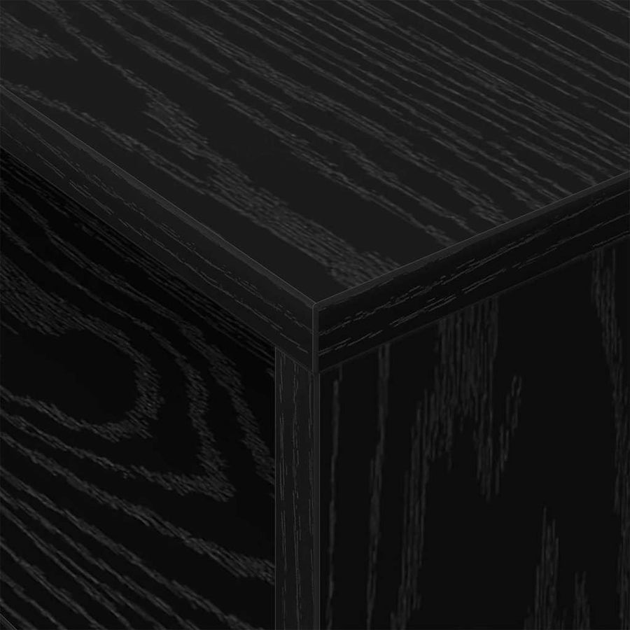 Bijzettafel Zwart Eiken 40,5 x 40 x 45 cm Bewerkt hout