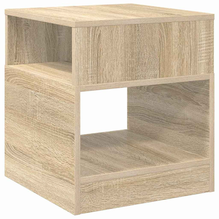 Bijzettafel Sonoma Eiken 40,5 x 40 x 45 cm Bewerkt hout