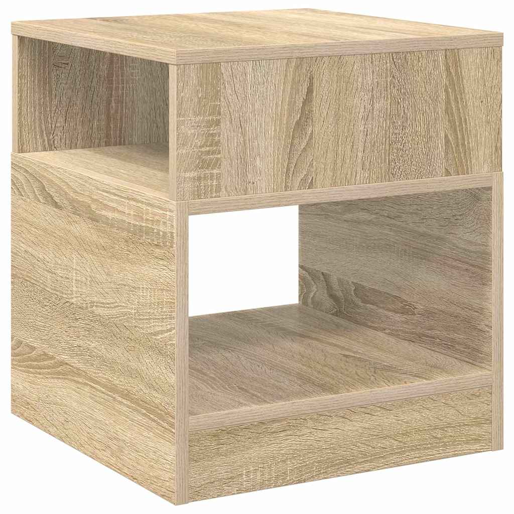 Bijzettafel Sonoma Eiken 40,5 x 40 x 45 cm Bewerkt hout