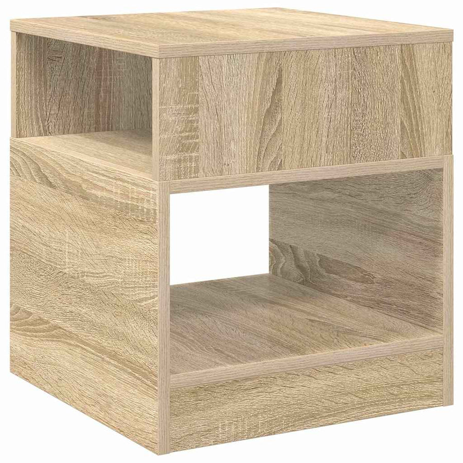 Bijzettafel Sonoma Eiken 40,5 x 40 x 45 cm Bewerkt hout