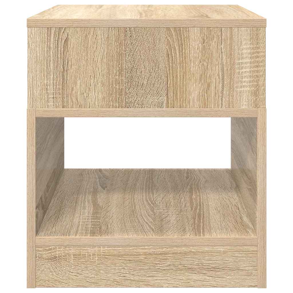 Bijzettafel Sonoma Eiken 40,5 x 40 x 45 cm Bewerkt hout