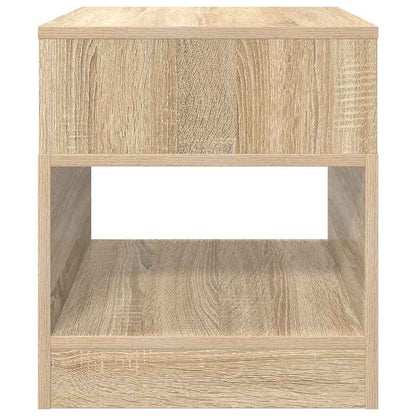 Bijzettafel Sonoma Eiken 40,5 x 40 x 45 cm Bewerkt hout