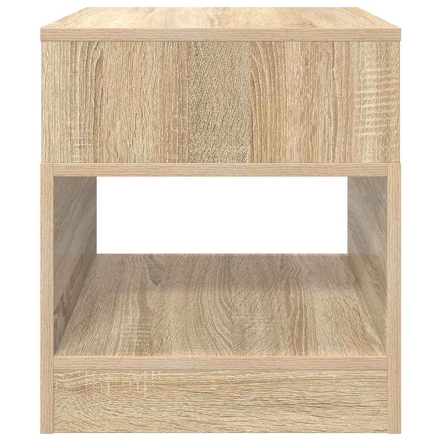Bijzettafel Sonoma Eiken 40,5 x 40 x 45 cm Bewerkt hout