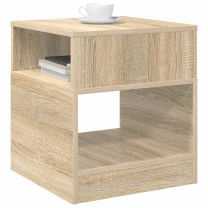 Bijzettafel Sonoma Eiken 40,5 x 40 x 45 cm Bewerkt hout