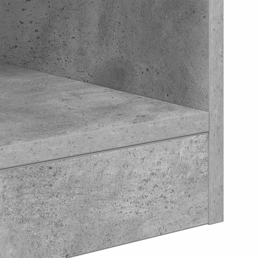 Bijzettafel Beton Grijs 40,5 x 40 x 45 cm Bewerkt hout