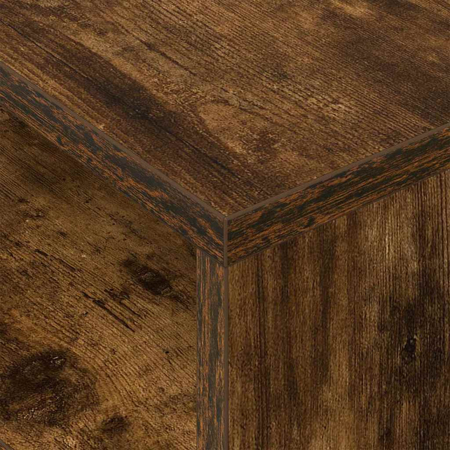 Bijzettafel Gerookt eiken 40,5 x 40 x 45 cm Bewerkt hout