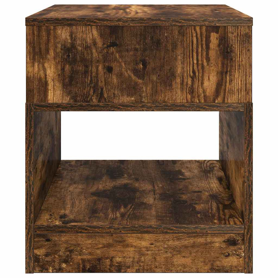 Bijzettafel Gerookt eiken 40,5 x 40 x 45 cm Bewerkt hout