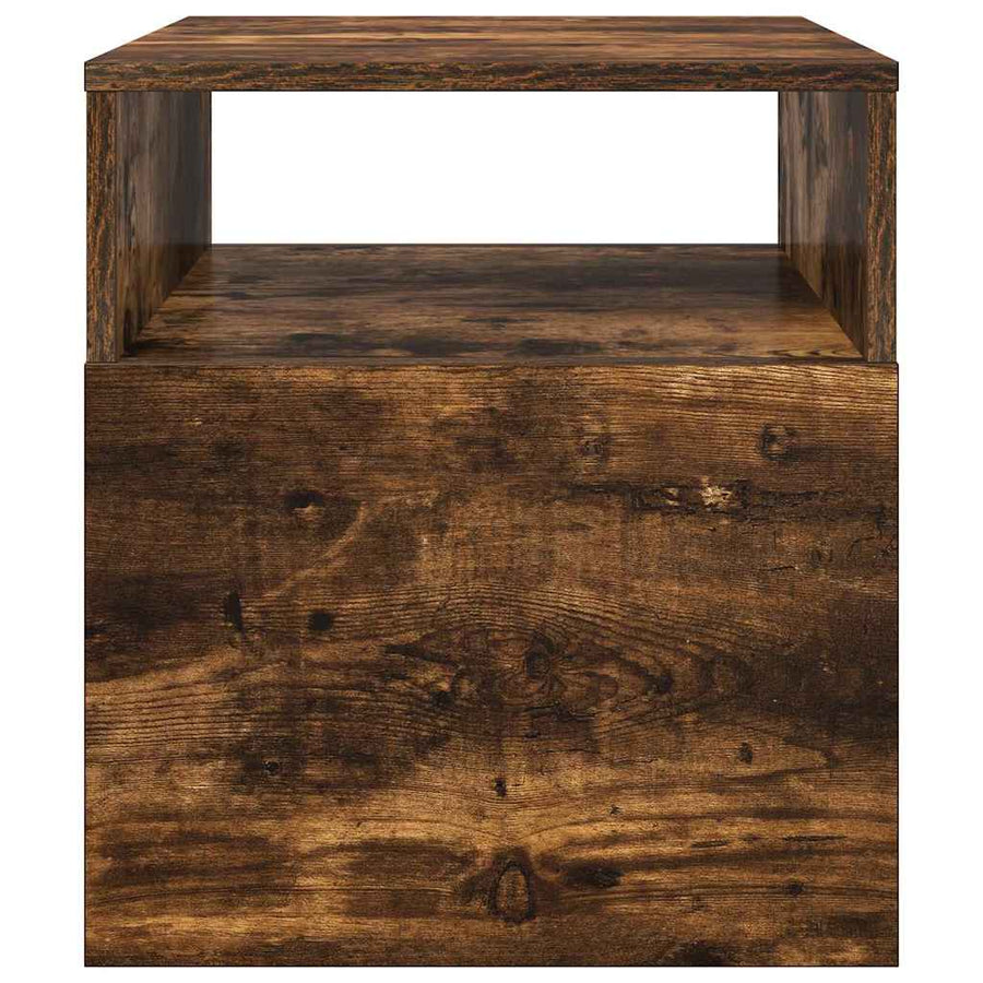 Bijzettafel Gerookt eiken 40,5 x 40 x 45 cm Bewerkt hout