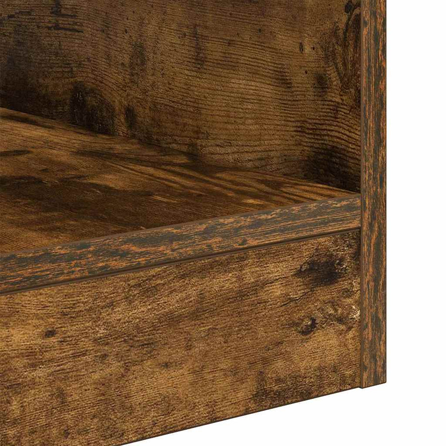 Bijzettafel 2 pcs Gerookt eiken 40,5 x 40 x 45 cm Bewerkt hout