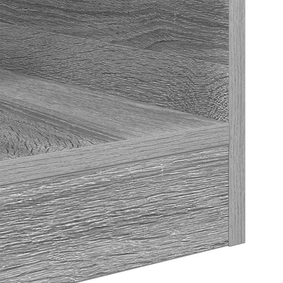 Bijzettafel 2 pcs Grijs Sonoma 40,5 x 40 x 45 cm Bewerkt hout