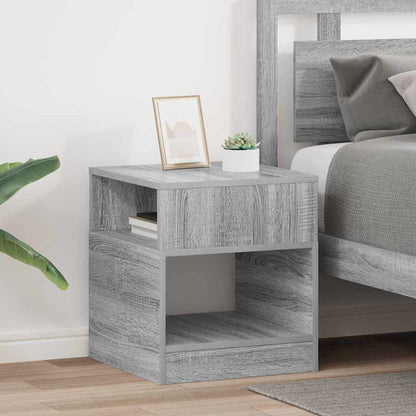 Bijzettafel 2 pcs Grijs Sonoma 40,5 x 40 x 45 cm Bewerkt hout