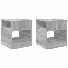 Bijzettafel 2 pcs Grijs Sonoma 40,5 x 40 x 45 cm Bewerkt hout