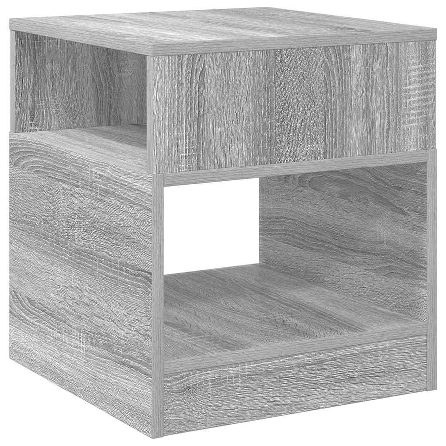 Bijzettafel 2 pcs Grijs Sonoma 40,5 x 40 x 45 cm Bewerkt hout