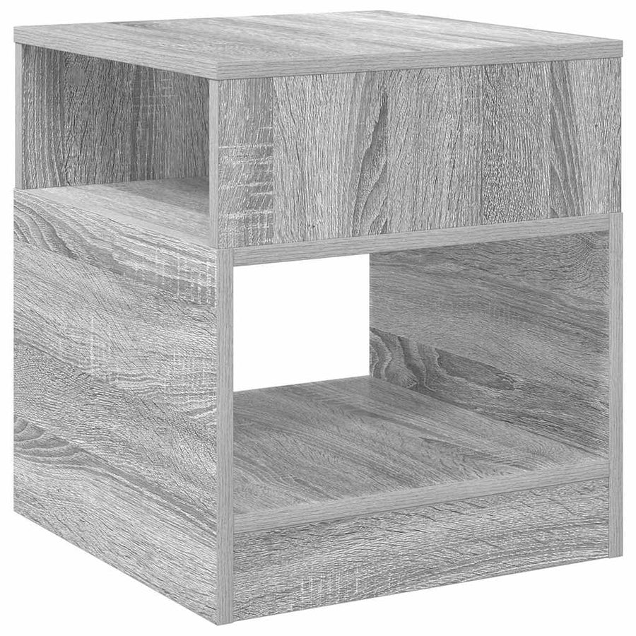 Bijzettafel 2 pcs Grijs Sonoma 40,5 x 40 x 45 cm Bewerkt hout