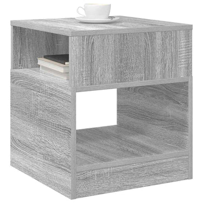Bijzettafel 2 pcs Grijs Sonoma 40,5 x 40 x 45 cm Bewerkt hout