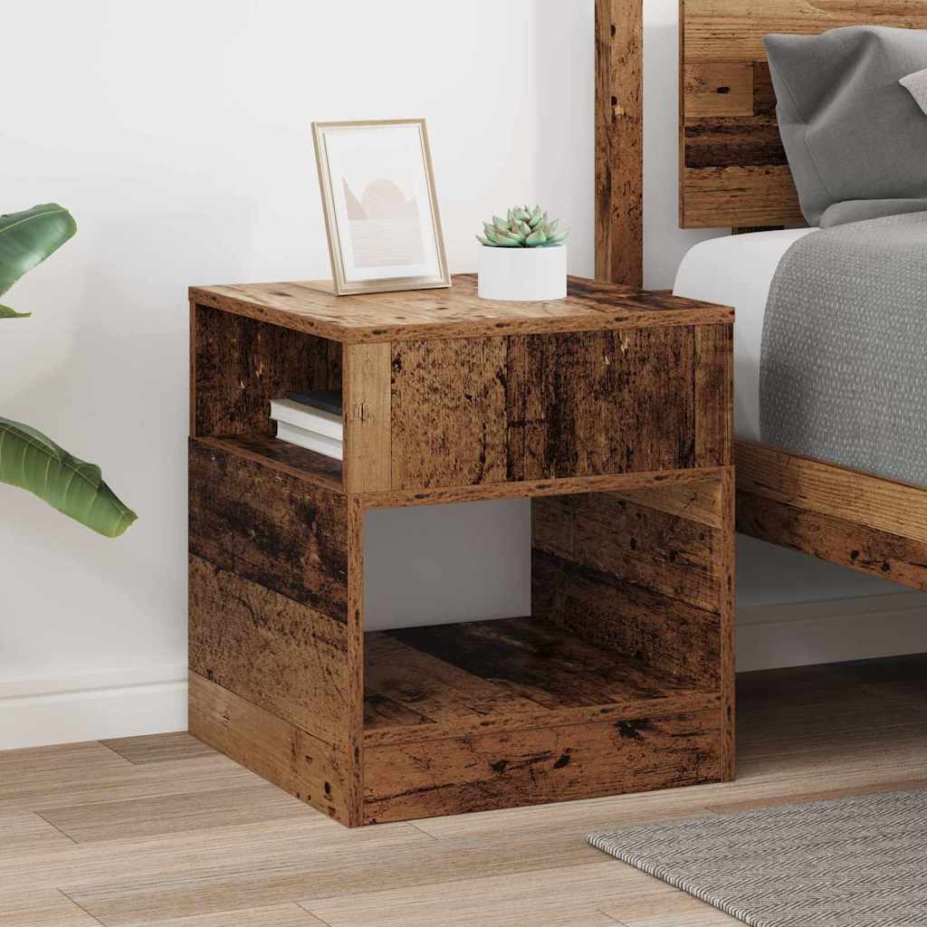 Bijzettafel Oudhout 40,5 x 40 x 45 cm Bewerkt hout